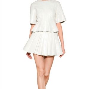 Alexander Wang white leather 2 peace set.